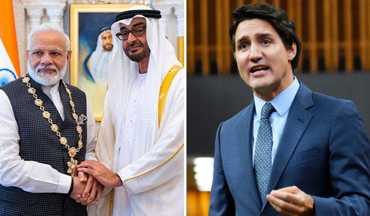 Canadian PM Justin Trudeau raised the Nijjar killing row with UAE President Sheikh Mohamed bin Zayed Al Nahyan